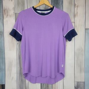 Belyn Key Purple Crewneck Short Sleeve T-shirt Size Small